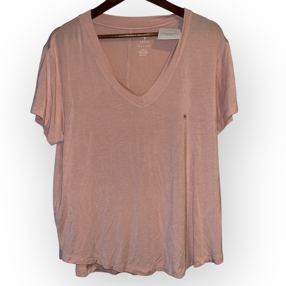 AE NWT Soft & Sexy Oversized V-Neck T-Shirt SIZE MEDIUM - Picture 2 of 6